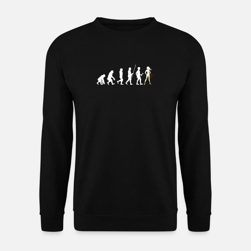 Evolution du cadeau t-shirt super-héros puissance - Sweat-shirt Unisexe - noir