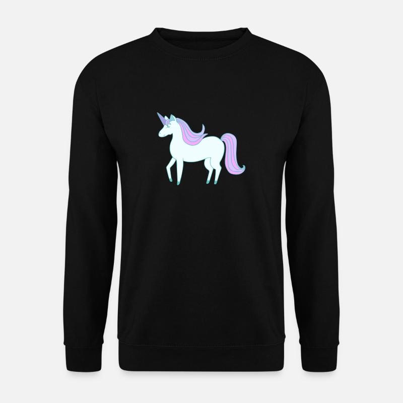 Das süße letzte Einhorn - Unisex Pullover - Schwarz