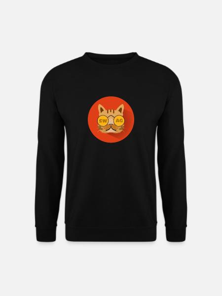 cat katze shirt katzenlebhaber geschenk swag - Unisex Pullover - Schwarz