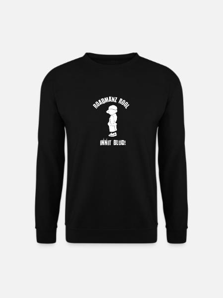 Roadmanz Rool, Innit Blud! - White - Unisex Sweatshirt - black