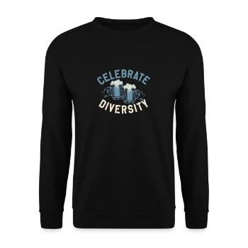 Bier - das beste auf der Welt - viele verschiedene - Unisex Pullover - Schwarz - Vorne - Alina (178cm) & Michal (187cm)