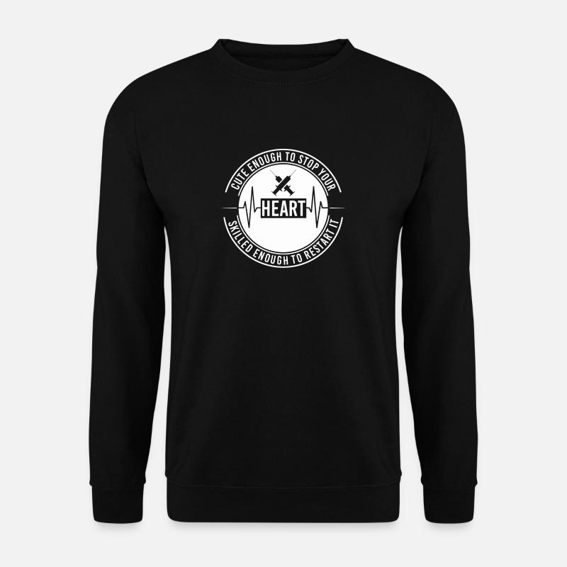 Krankenschwester Schwester Krankenhaus Geschenk - Unisex Pullover - Schwarz