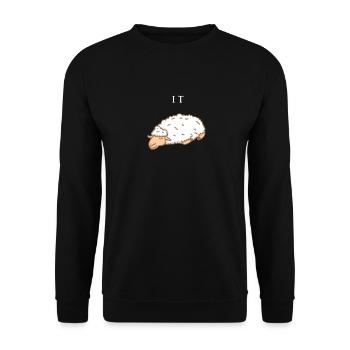 IT Abteilung - Schaaf - schlafen - Informatik - Unisex Pullover - Schwarz - Vorne - Alina (178cm) & Michal (187cm)