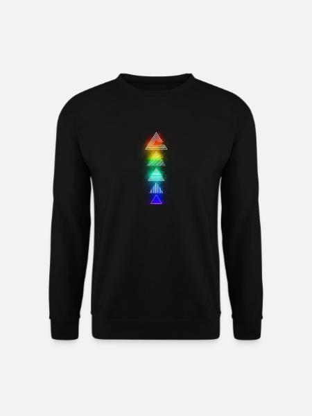 Neon Dreick Bunt - Unisex Pullover - Schwarz