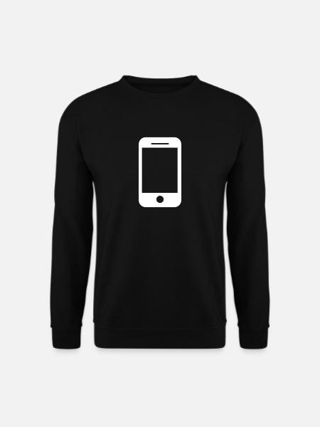 Mobile phone icon gift idea - Unisex Sweatshirt - black