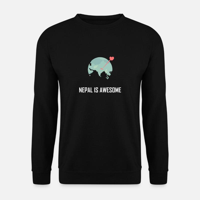 Nepal ist großartig - Unisex Pullover - Schwarz