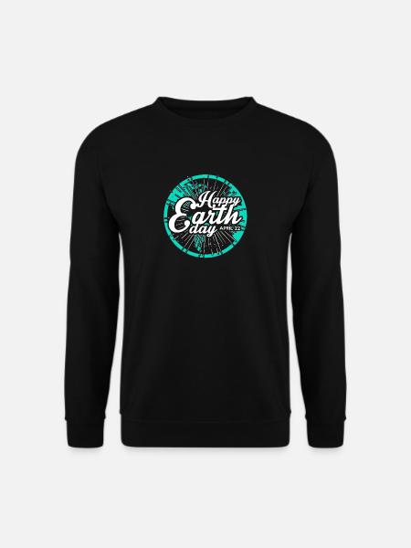 Avril 22 Happy Earth T-shirt Day - Sweat-shirt Unisexe - noir