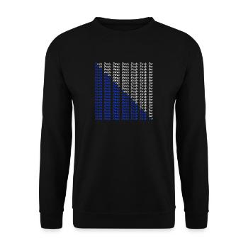 Zurich city canton design coat of arms font - Unisex Sweatshirt - black - Front - Alina (178cm) & Michal (187cm)