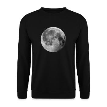 Mond - Unisex Pullover - Schwarz - Vorne - Alina (178cm) & Michal (187cm)