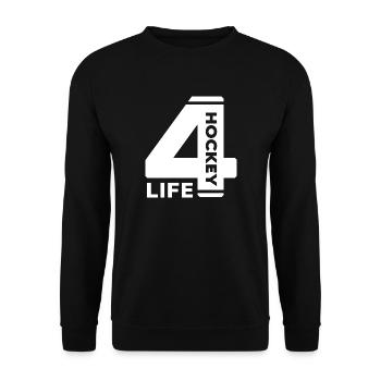Hockey Hockey-life Hockeyfan Hockey Club - Sweat-shirt Unisexe - noir - Devant - Alina (178cm) & Michal (187cm)