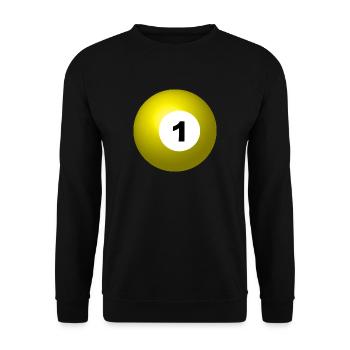 pool billards billiards snooker queue ball sport35 - Unisex Sweatshirt - black - Front - Alina (178cm) & Michal (187cm)