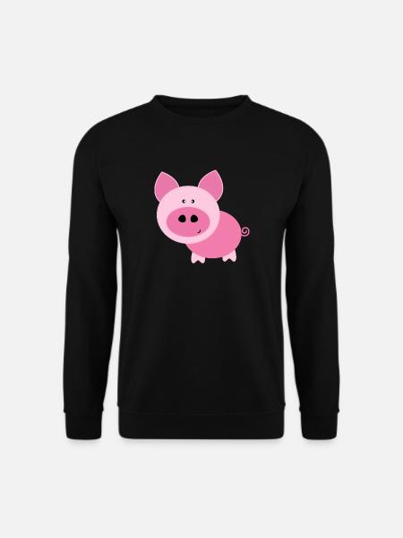 Pink Pig - Unisex Sweatshirt - black