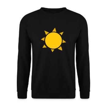 soleil arc-en-ciel nuages soleil météo cloud46 - Sweat-shirt Unisexe - noir - Devant - Alina (178cm) & Michal (187cm)