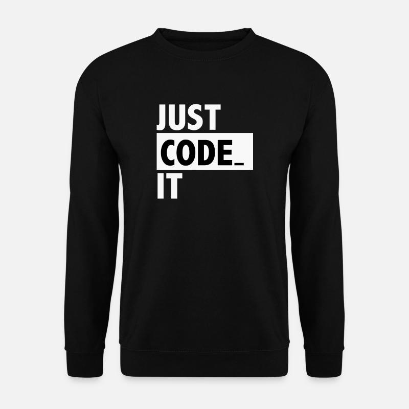 just code it - Unisex Sweatshirt - black