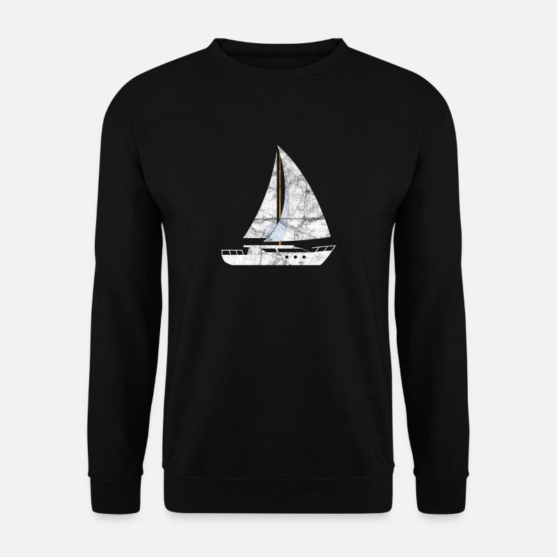 Segelschiff Geschenk Segelboot Segler segeln - Unisex Pullover - Schwarz