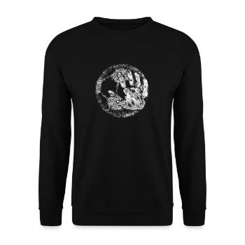 Handball Handballer Geschenk Handballteam - Unisex Pullover - Schwarz - Vorne - Alina (178cm) & Michal (187cm)