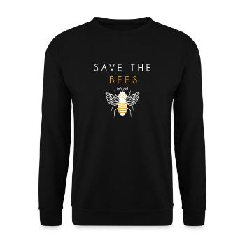 Save the Bees - Protéger les abeilles Nature cadeau - Sweat-shirt Unisexe - noir - Devant - Alina (178cm) & Michal (187cm)