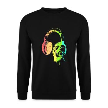 Love Music - Unisex Pullover - Schwarz - Vorne - Alina (178cm) & Michal (187cm)