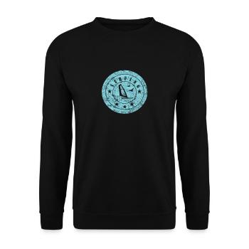 Windsurfen - Unisex Pullover - Schwarz - Vorne - Alina (178cm) & Michal (187cm)