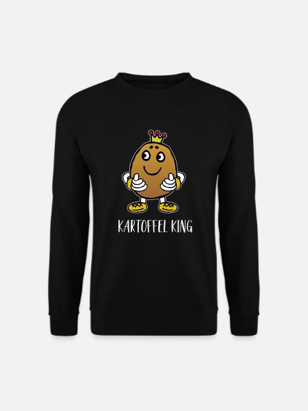 Paar Partner - Potato King - König der Kartoffel - Unisex Pullover - Schwarz