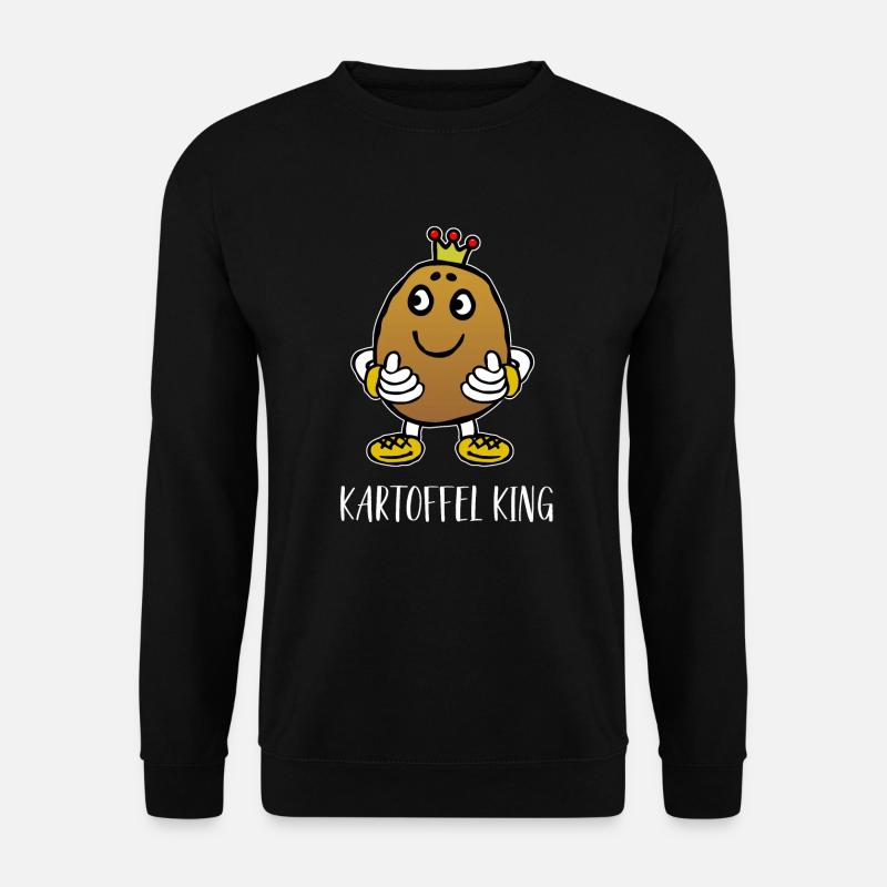 Paar Partner - Potato King - König der Kartoffel - Unisex Pullover - Schwarz
