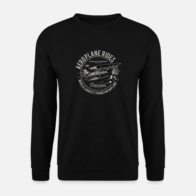 Aeroplane Rides - Unisex Pullover - Schwarz