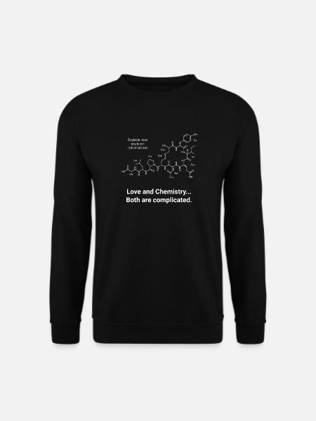 Oxytocin Chemie Kompliziert Struktur Liebe - Unisex Pullover - Schwarz