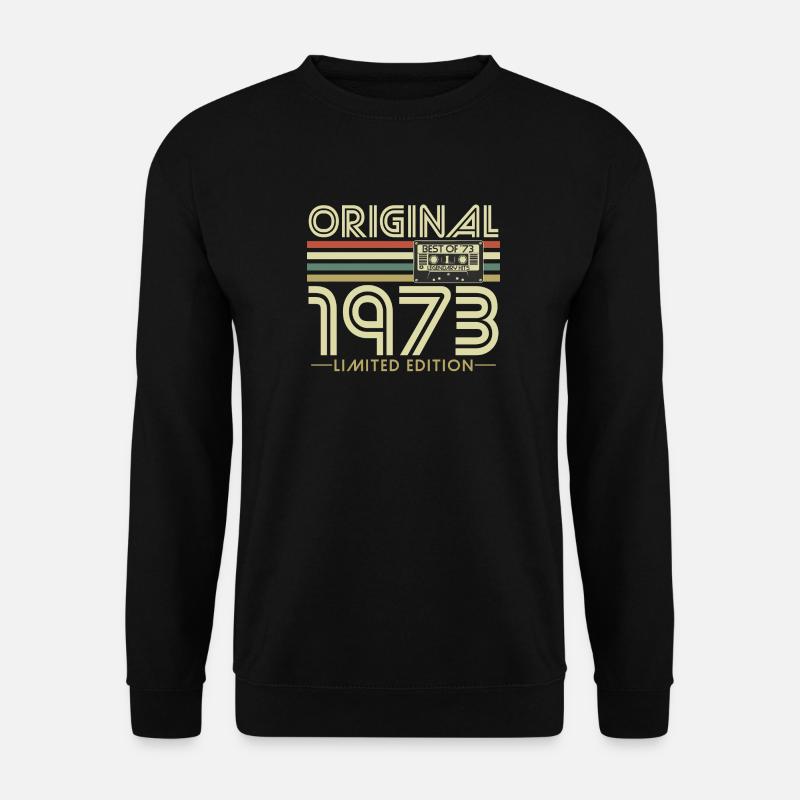 Original 1973 Jahrgang Vintage Geburtstag Retro - Unisex Pullover - Schwarz