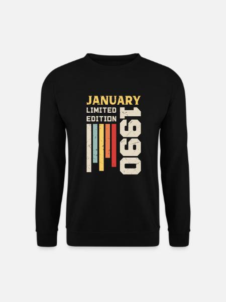 January 1990 - January 1990 Birthday Gift - Unisex Sweatshirt - black