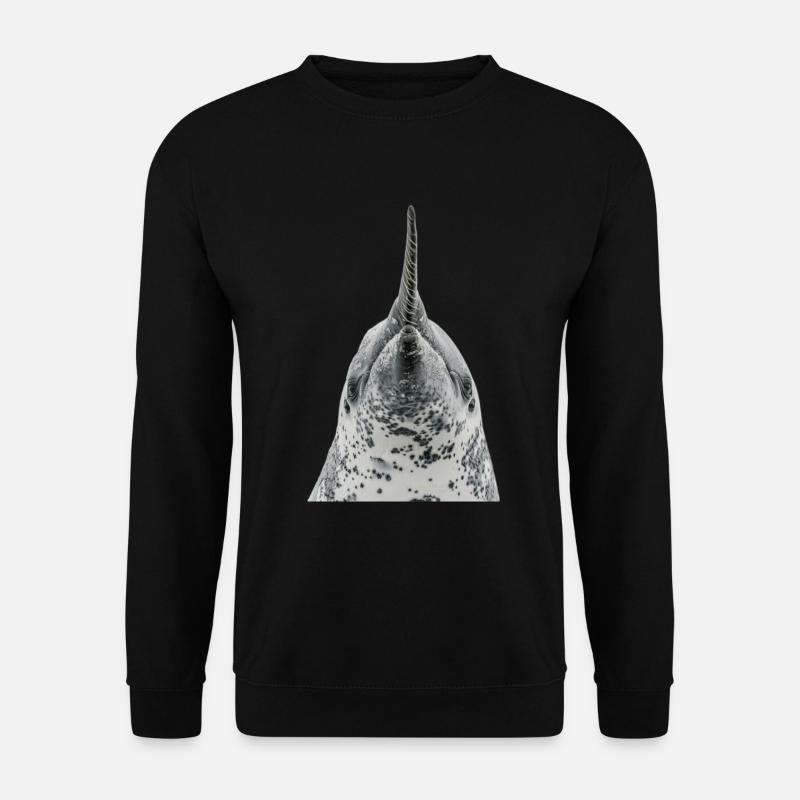Narwal - Unisex Pullover - Schwarz
