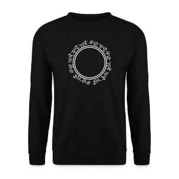 Wolves - Unisex Sweatshirt - black - Front - Alina (178cm) & Michal (187cm)