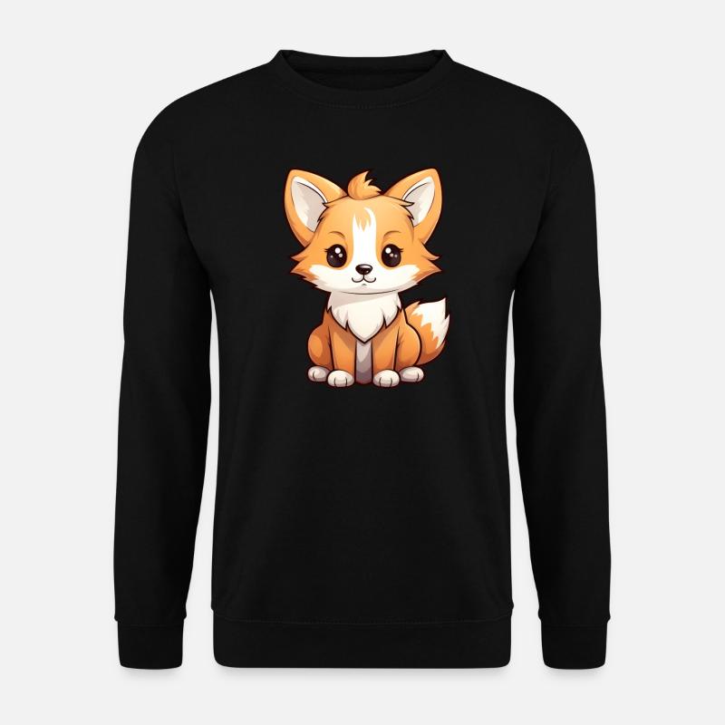 Fox Anime - Unisex Sweatshirt - black