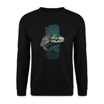 Raptor ardent : le regard lumineux - Sweat-shirt Unisexe - noir - Devant - Alina (178cm) & Michal (187cm)