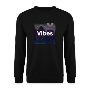 Vibes - Unisex Pullover - Schwarz - Vorne - Alina (178cm) & Michal (187cm)