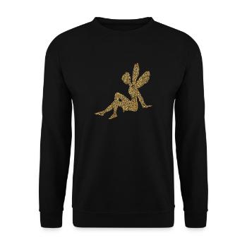 einhorn elfe prinzessin fee meerjungfrau zauberer1 - Unisex Pullover - Schwarz - Vorne - Alina (178cm) & Michal (187cm)
