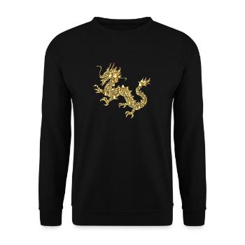 krone crown koenig king castle schloss tower burg2 - Unisex Pullover - Schwarz - Vorne - Alina (178cm) & Michal (187cm)