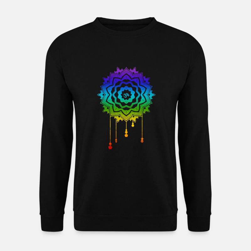 Chakra Mandala Om - Unisex Pullover - Schwarz
