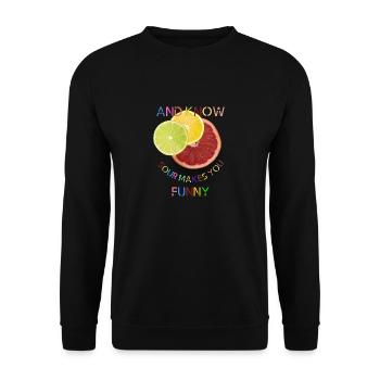 And know Sour makes you funny - Unisex Pullover - Schwarz - Vorne - Alina (178cm) & Michal (187cm)