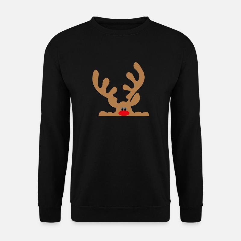 Elch - Unisex Pullover - Schwarz