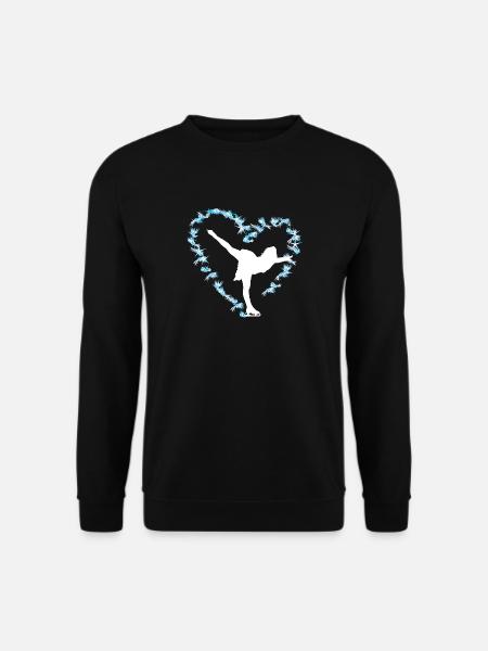 Eiskunstlauf Schlittschuhlauf Eis Figuren Tanz - Unisex Pullover - Schwarz
