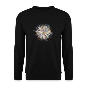 Color explosion of the extra class - Unisex Sweatshirt - black - Front - Alina (178cm) & Michal (187cm)