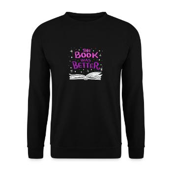 Le livre Quoi de mieux - Sweat-shirt Unisexe - noir - Devant - Alina (178cm) & Michal (187cm)