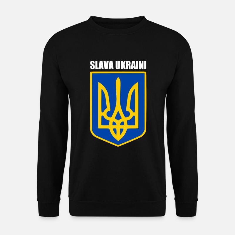 Slava ukraini - Unisex Pullover - Schwarz