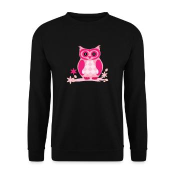 bande dessinée Owl - Sweat-shirt Unisexe - noir - Devant - Alina (178cm) & Michal (187cm)