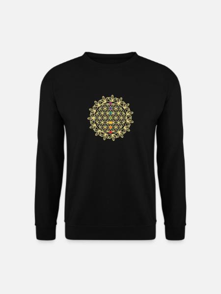 7 Chakren Chakra Spiritualität Meditation Geschenk - Unisex Pullover - Schwarz