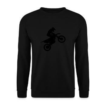 moto Motorcross - Sweat-shirt Unisexe - noir - Devant - Alina (178cm) & Michal (187cm)