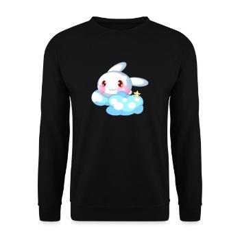 Rabbit cute kids - Unisex Sweatshirt - black - Front - Alina (178cm) & Michal (187cm)