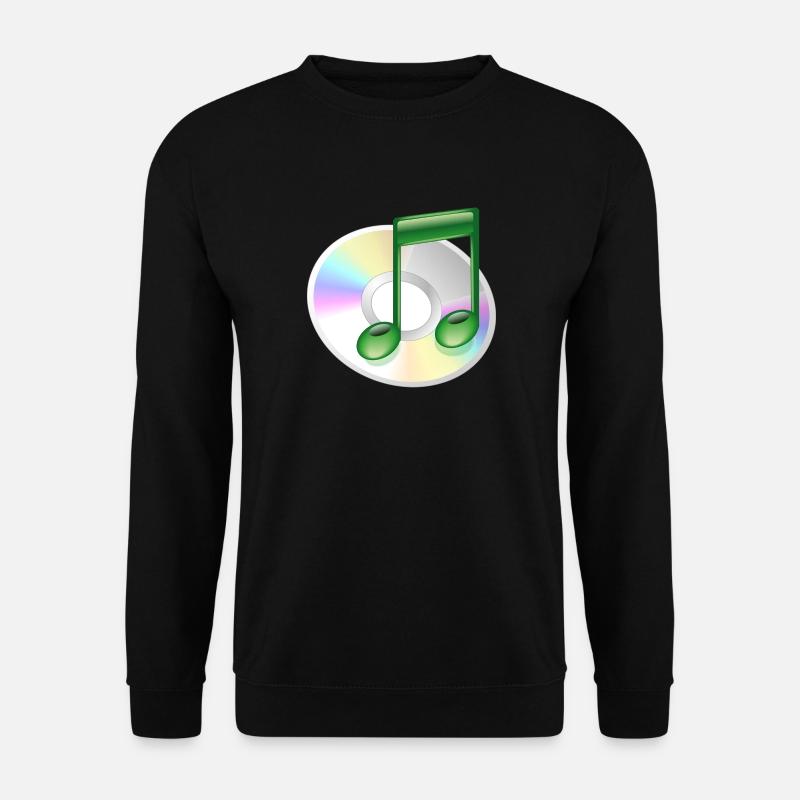 CD Musik - Unisex Pullover - Schwarz