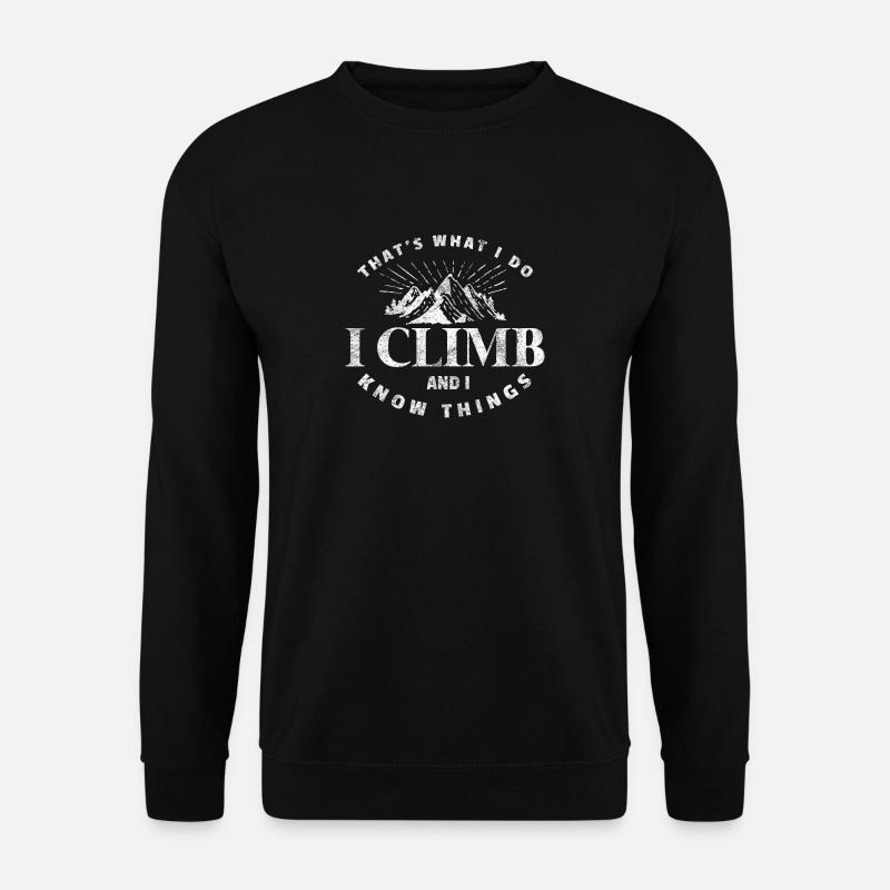 Geschenk Kletterer Boulderer klettern bouldern - Unisex Pullover - Schwarz