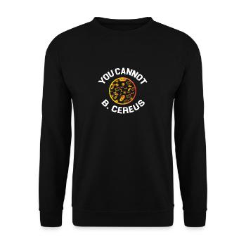 B. Cereus - Unisex Pullover - Schwarz - Vorne - Alina (178cm) & Michal (187cm)
